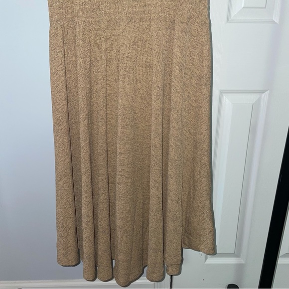 Soft Surroundings Tan Kerry Knit Dress Cowl Neck Sleeveless Size S NWT! - Picture 4 of 13